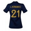 Frankrike Lucas Hernandez #21 Hemmatröja Dam VM 2022 Korta ärmar